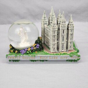 Temple Square Salt Lake City Ut Snow Globe Waterball Vintage Collectable Christ